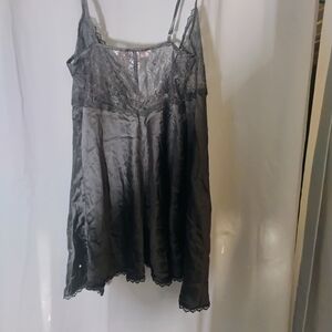 Victoria's Secret Charcoal Satin Chemise